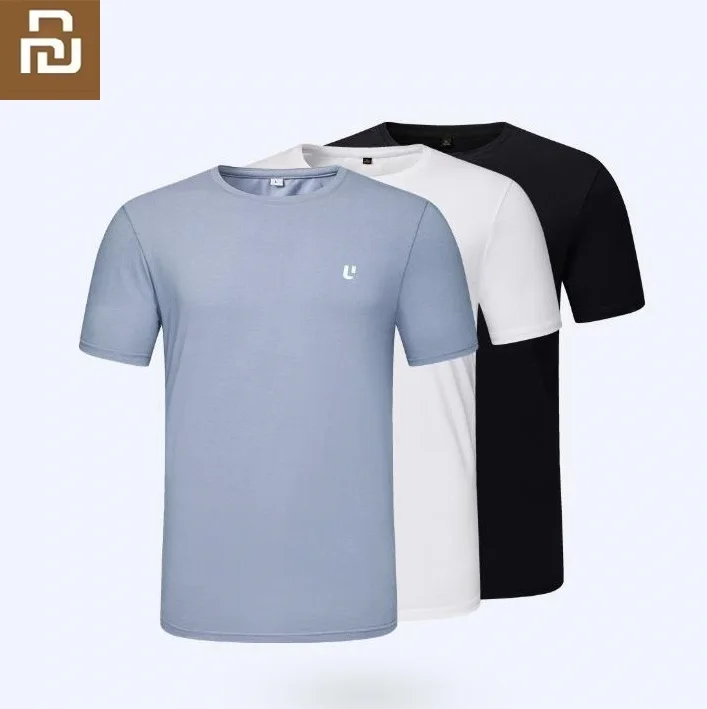 

Youpin Summer Casual Short Sleeve O-Neck Top Short Sleeve T Shirts Men 100% cotton Tshirt
