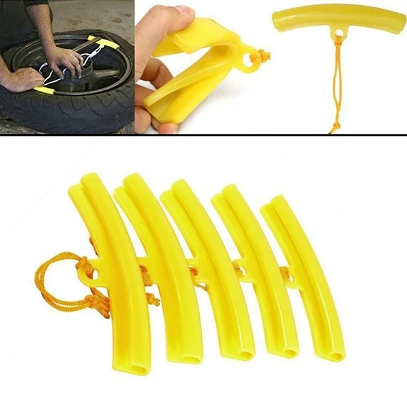 

Hot Sale Tyre Wheel Changing Edge Savers Tool Yellow Polyurethane Car Tire Changer Guard Rim Protector 5PCS/set