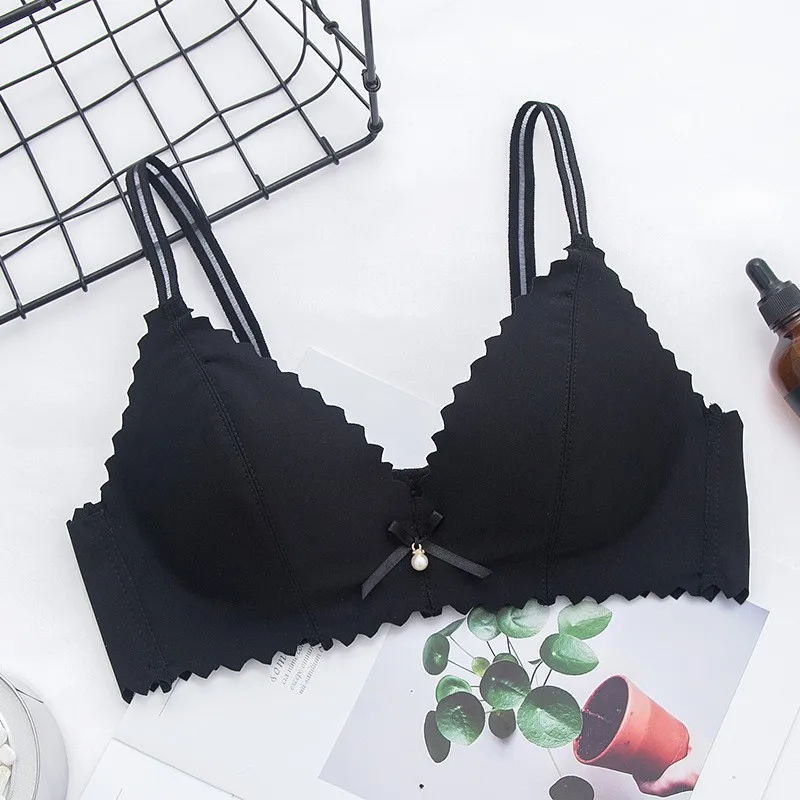 Бюстгальтер Бесшовный DERUILADY Женский пуш-ап однотонный удобный регулируемый без