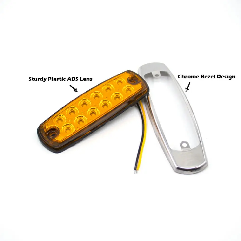 Светодиодные боковые габаритные огни хромированные фонари для грузовиков