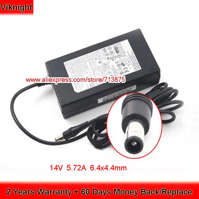 Быстрая PN8014 14V 5.72A адаптер переменного тока для samsung S27A950D BN44-00455A LT27A950 LT27A750 ЖК-монитор источник питания