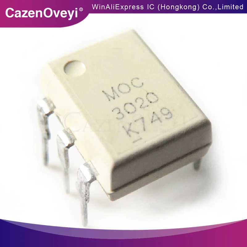 

10pcs/lot MOC3020M MOC3020 DIP-6 In Stock