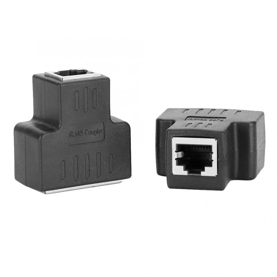 2 шт. адаптер для кабеля Ethernet 1 в out RJ45 разъем соединения LAN удлинитель сплиттер
