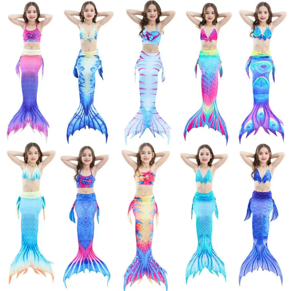 2021 Новое Детское платье для отдыха в ночном клубе одеяло хвост русалки плавания