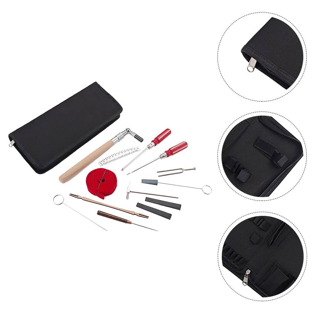 

1 Set Piano Tuning Hammer Lever Mute Kits Including Hammer Mutes Strip