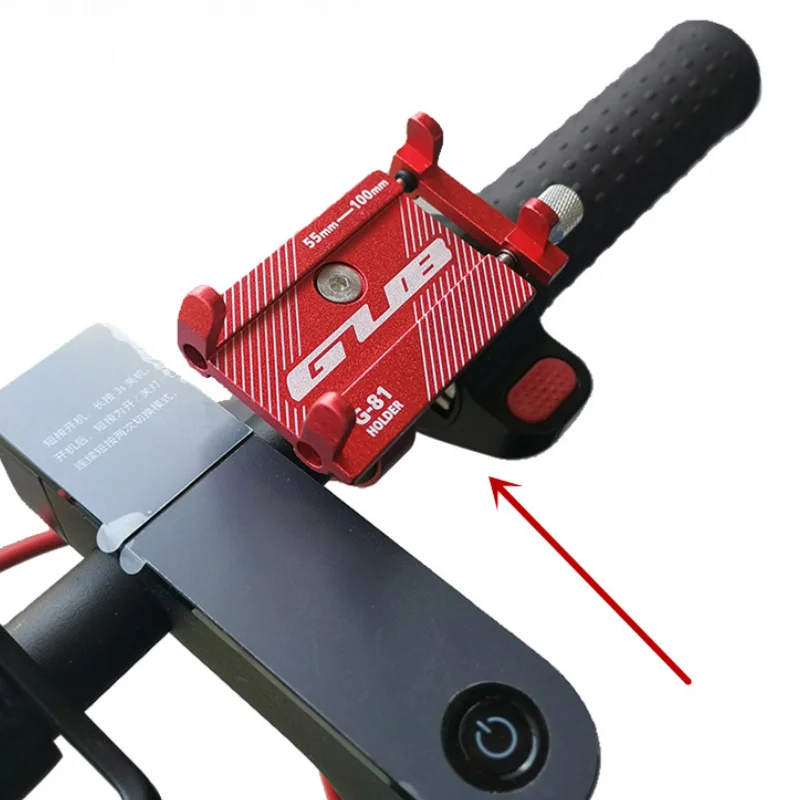 

GUB G81 Aluminum Alloy Mobile Phone Holder For Xiaomi M365 Pro Electric Scooter Adjustable Anti-Slip Cycling M365 Accessories