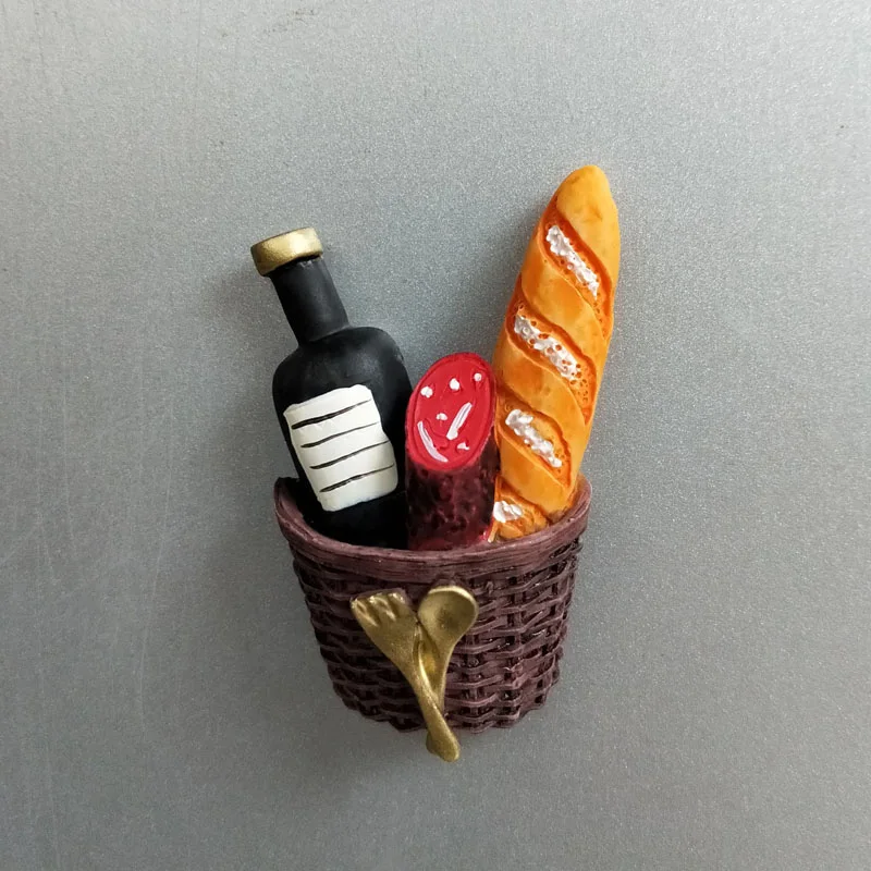 Магниты для холодильника магнитная паста яйцо хлеб имитация стерео