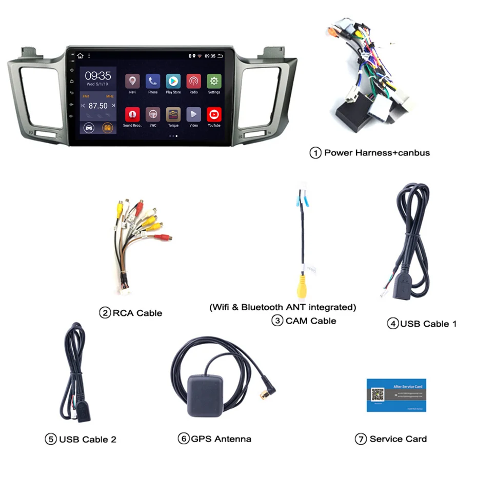 10 1 дюймовый 2.5D IPS HD мультисенсорный экран Android 2013 2 Гб ОЗУ 32 ПЗУ NAVI с BlueTooth USB WIFI SWC
