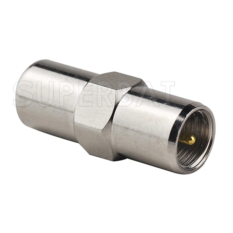 Superbat 5pcs FME Adapter FME Male to FME Plug Straight RF Coaxial Connector
