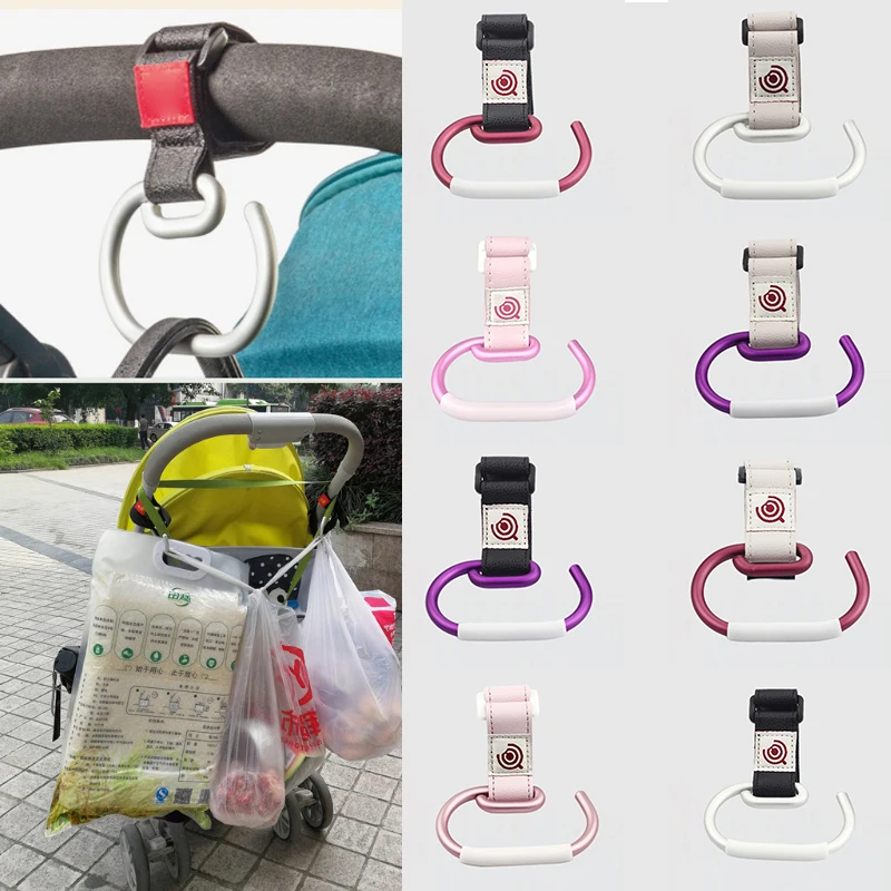

4PCS Infant Carriage Hanger Baby Car Mommy Bag Velcro Hooks Stroller Organizer Outdoor Travel Bebe Accessories Stroller For Doll