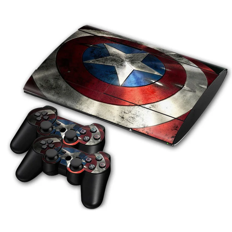 Для Ps3 super slim 4000 консоль и контроллеры наклейки для ps3 виниловые скины