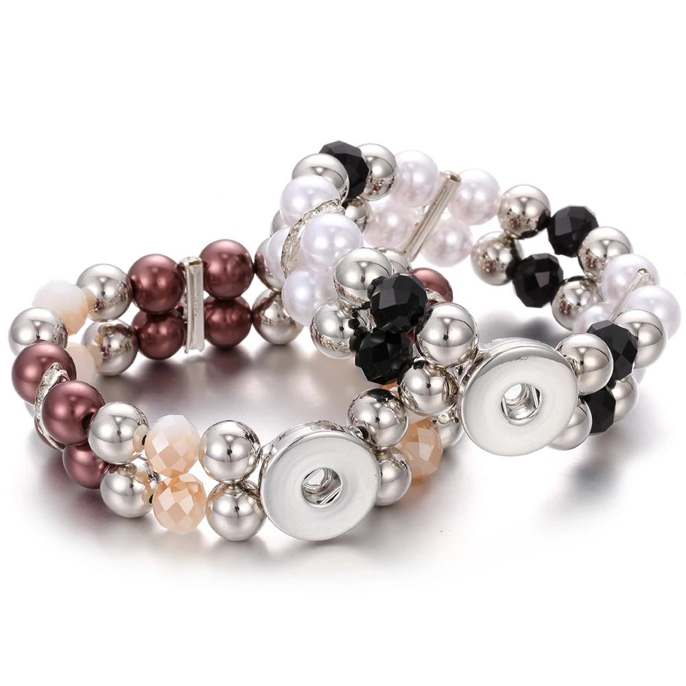 Оптовая продажа ювелирные браслеты с защелкой 18 мм браслет кнопками имитацией