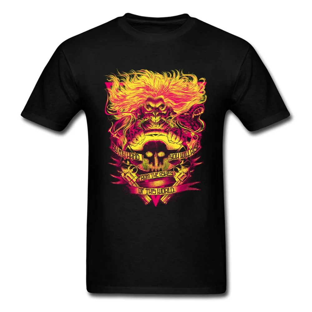 

2018 Immortal Skull Rise From Ashes Fashion T-shirt Man Custom Cotton Team Tee Shirt Hip-hop Funky Street Wear