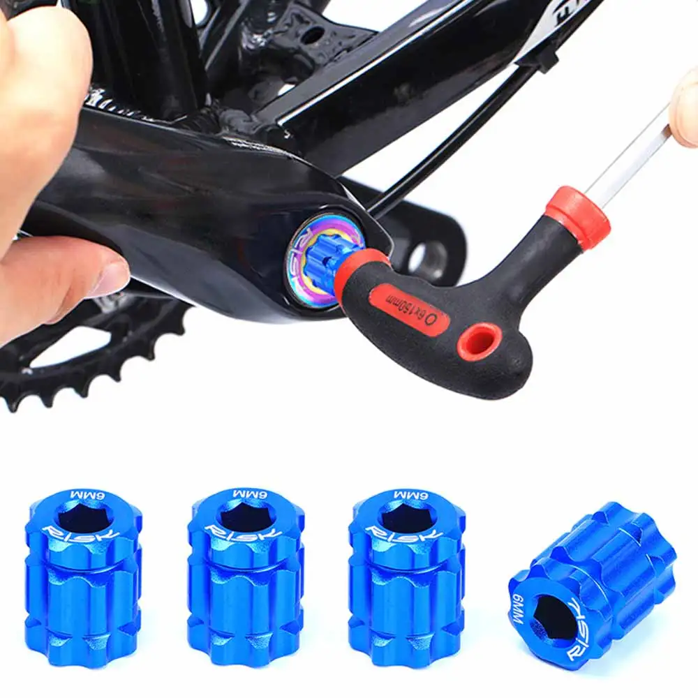 

RISK RL302 Bicycle Tensioning Bolt Aluminium Alloy Integrated Arm Crank Cap Installation Tool Crankset Removal Tool