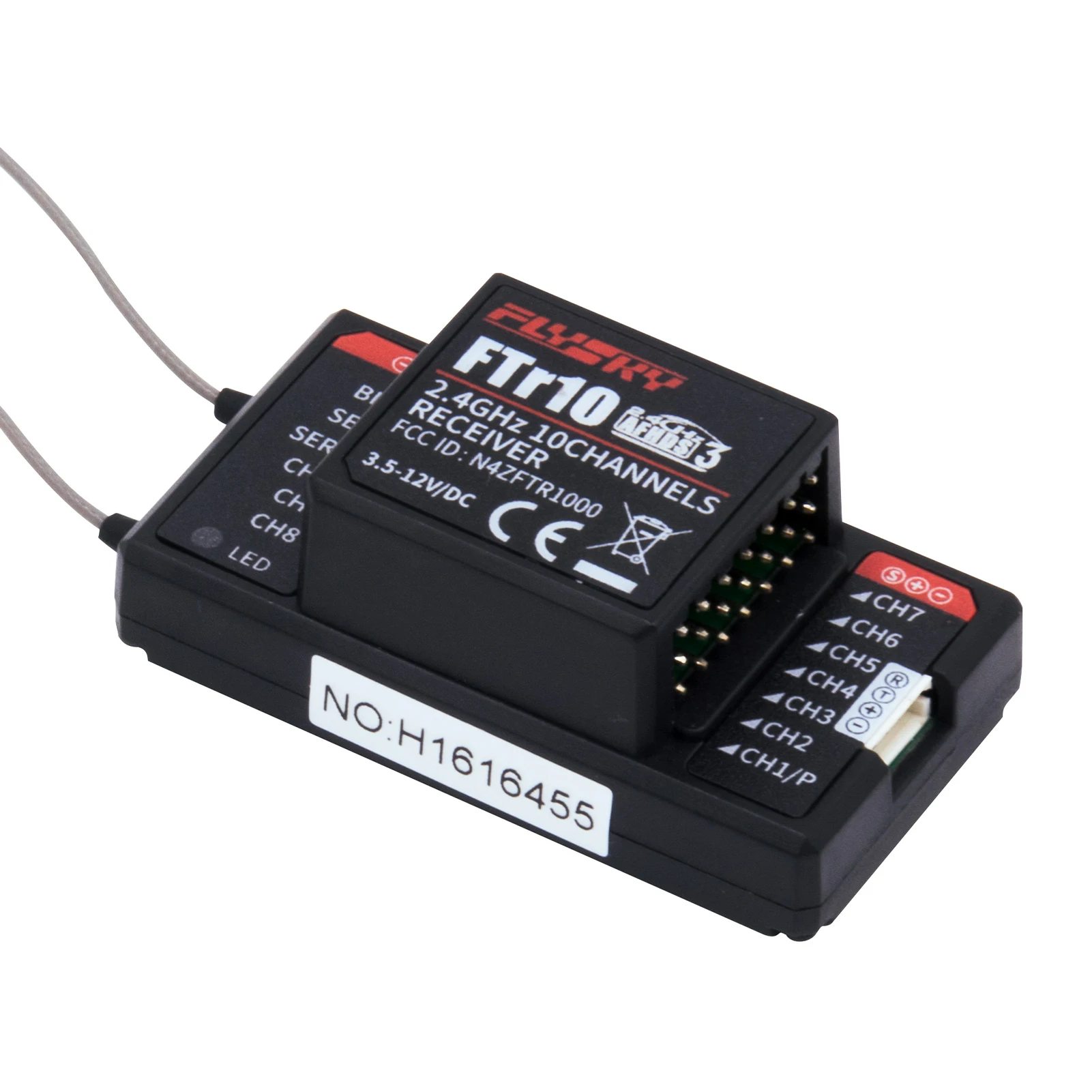 FlySky FTR10 2 4G 10CH AFHDS 3 RC приемник двойная антенна Поддержка i BUS с помощью которого