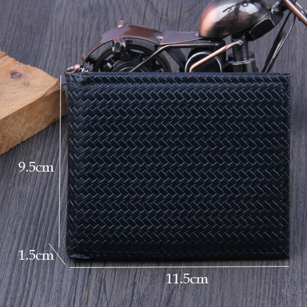 Черный кошелек OCARDIAN для мужчин мужские кошельки из искусственной кожи тонкий