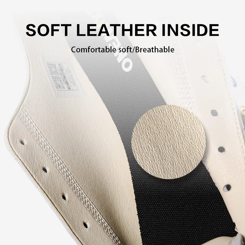 Кроссовки ONEMIX мужские с круглым носком модные повседневные Мягкие Кожаные