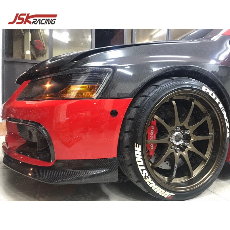 2006-2007 RA стиль углеродное волокно передний бампер воздуховодов для MITSU LANCER EVOLUTION EVO