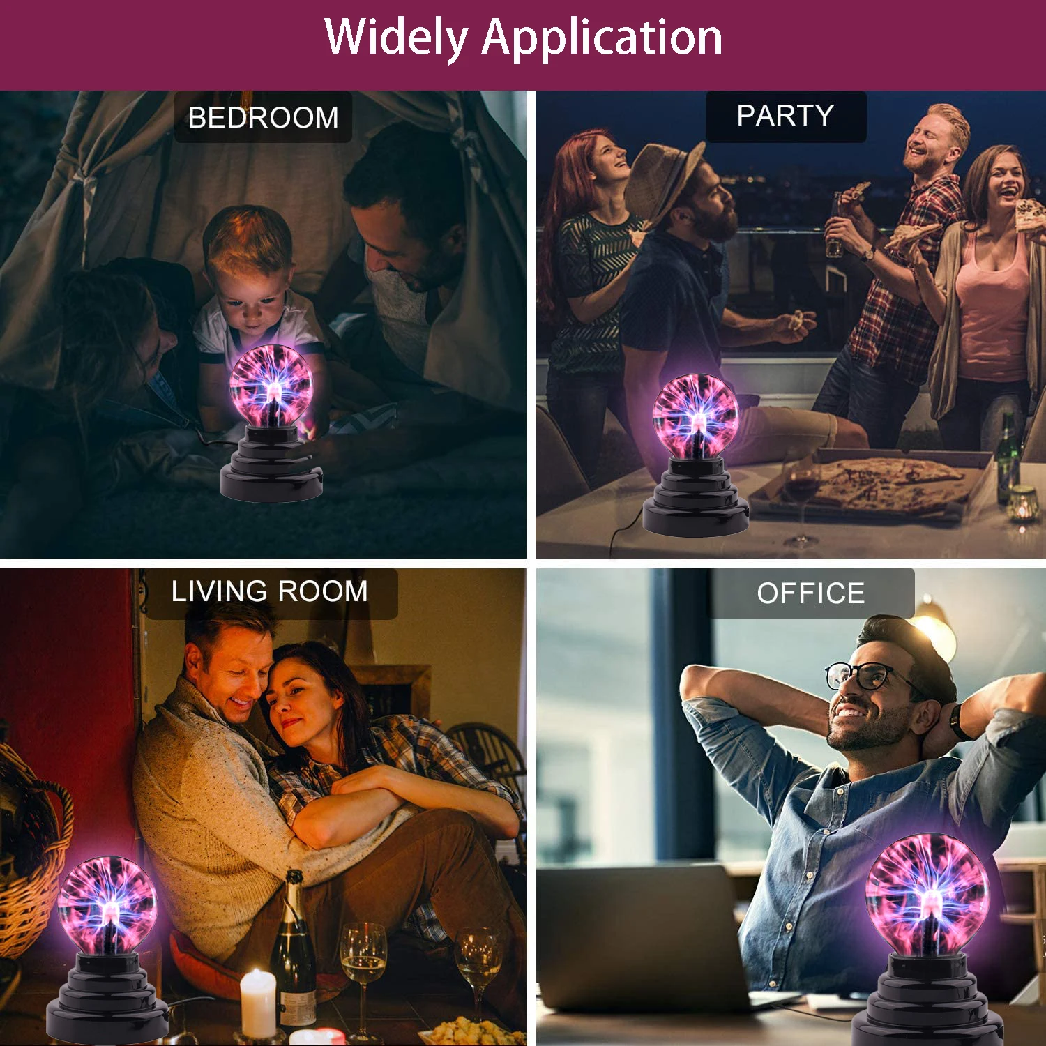 Магический плазменный шар лампы Новинка Светодиодный ночной Светильник для