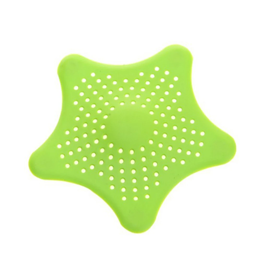 

1pcs Five-pointed Star Pattern Bathroom Drain Hair Catcher Bath Stopper Plug Sink Strainer Filter Shower Deodorant Floor Drain