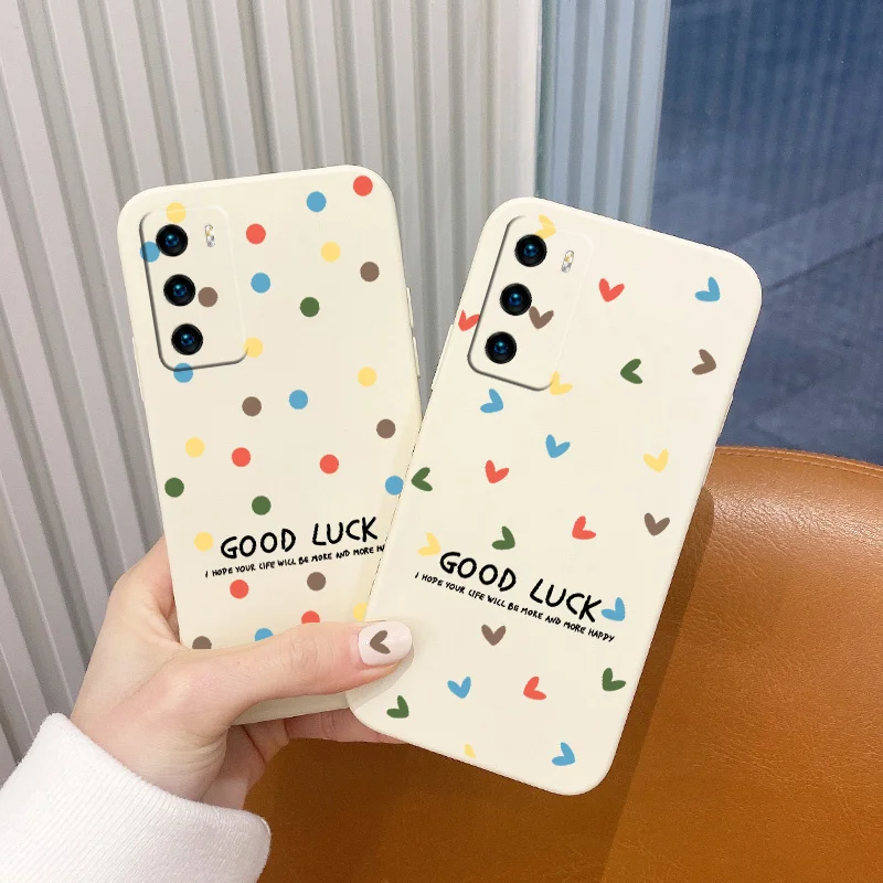 

Soft Little Polka Dots Pattern Phone Case For Huawei P40 P40Lite P40pro P30 P30Lite P20 Pro Mate 40 40Pro 30 20 Cover