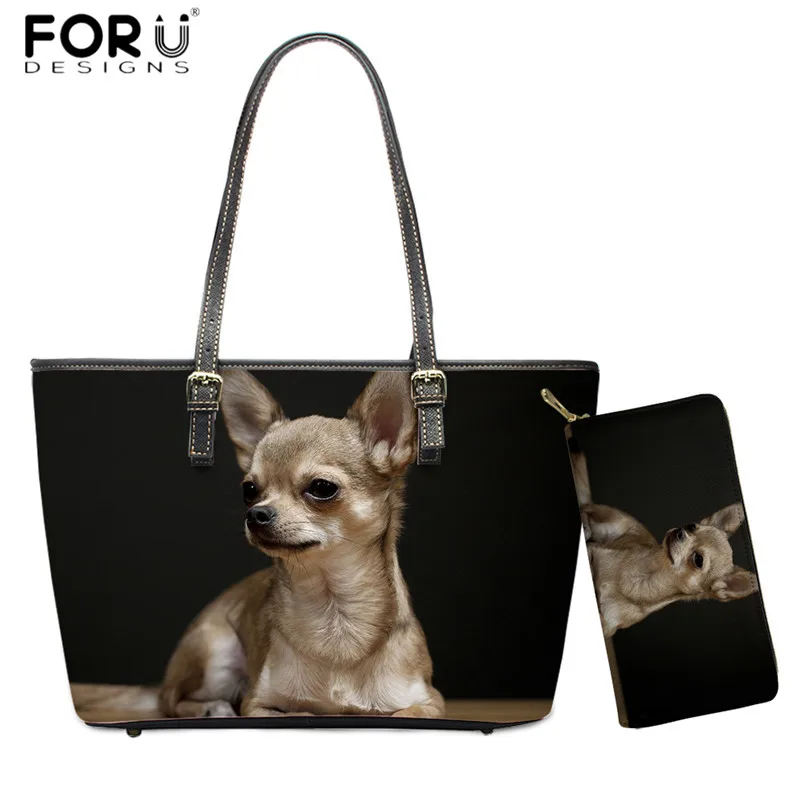 FORUDESIGNS/классические женские 2 шт./компл. сумки милый анималистический принт