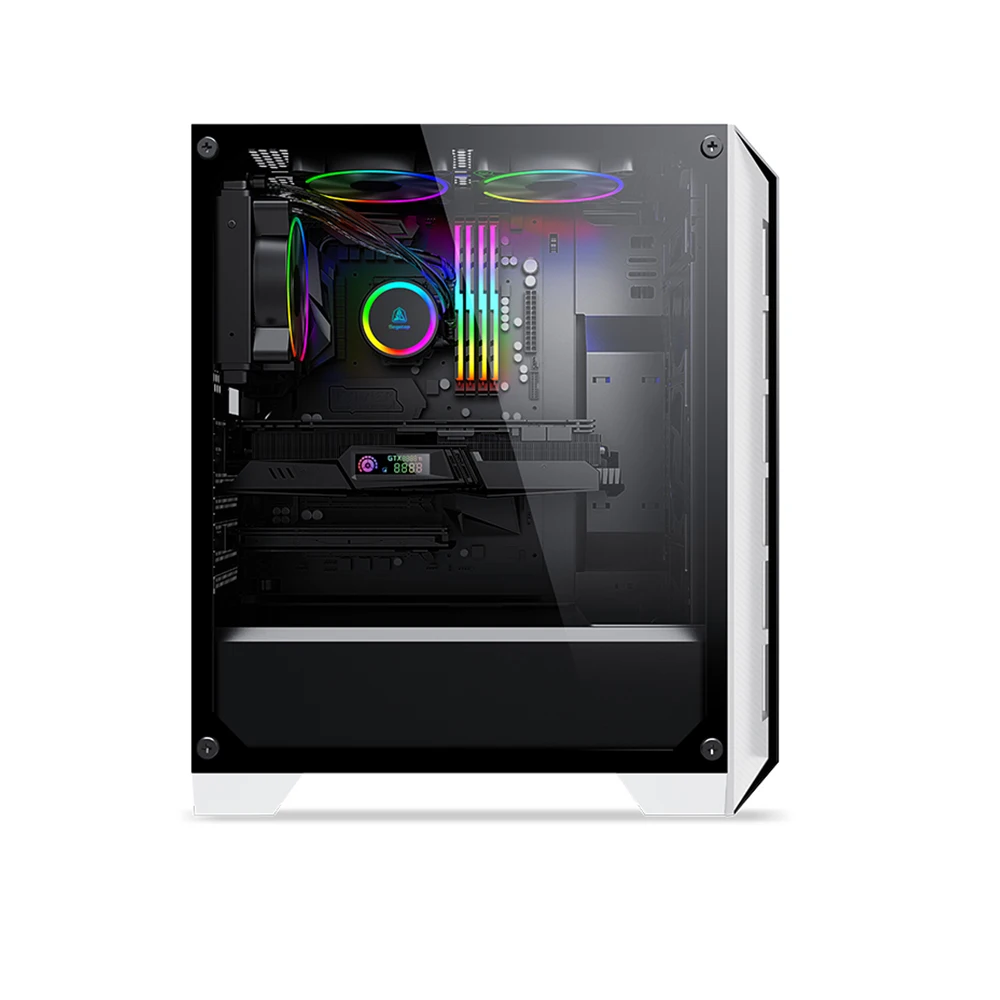 DIY USB3.0 Настольный ATX Mid Tower чехол для компьютера с поддержкой IATX Micro материнская