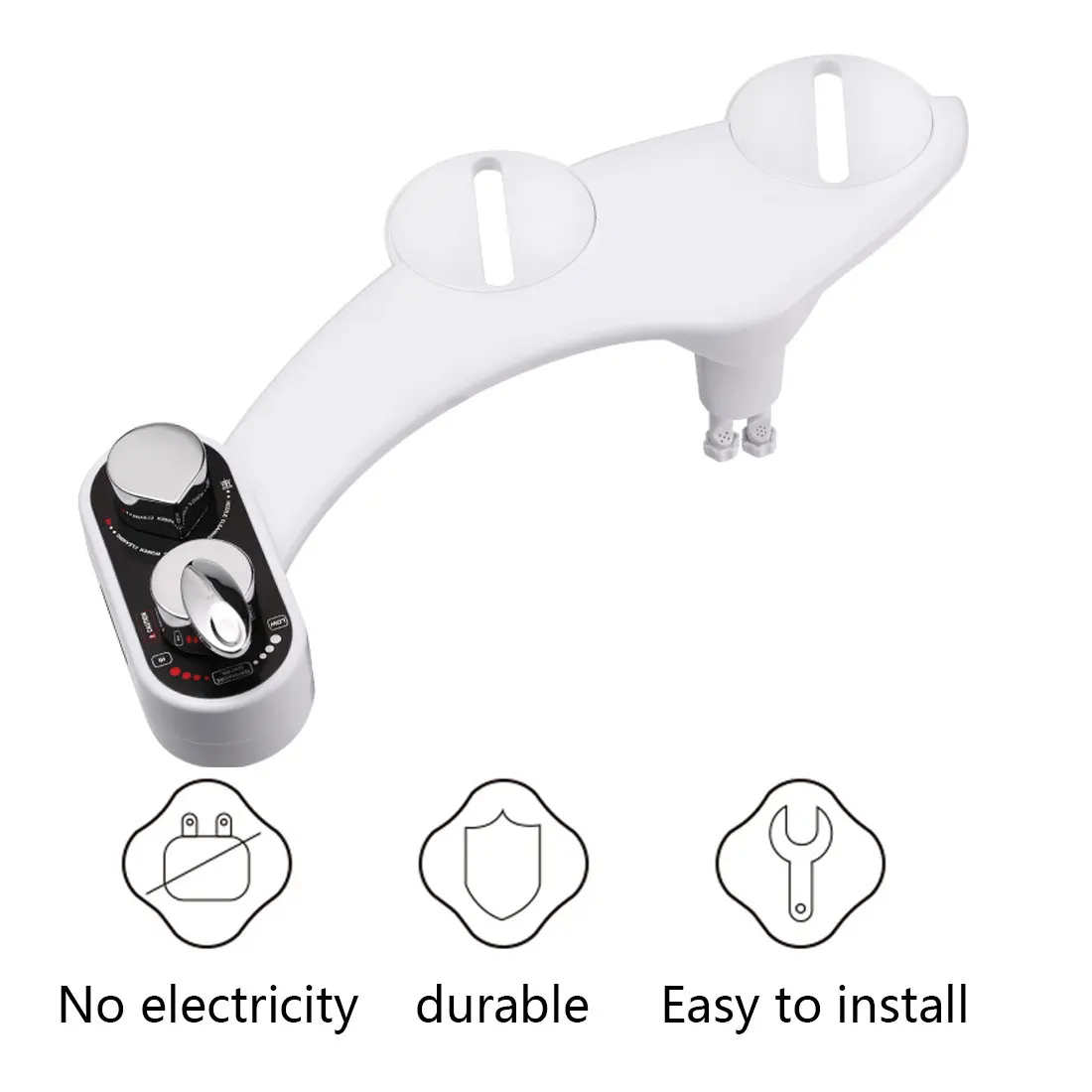 

Toilet Bidet Attachment Non Electric Bidet Self Cleaning Hot and Cold Water Mixed Bidet Sprayer Portable Bidet Travel for Women