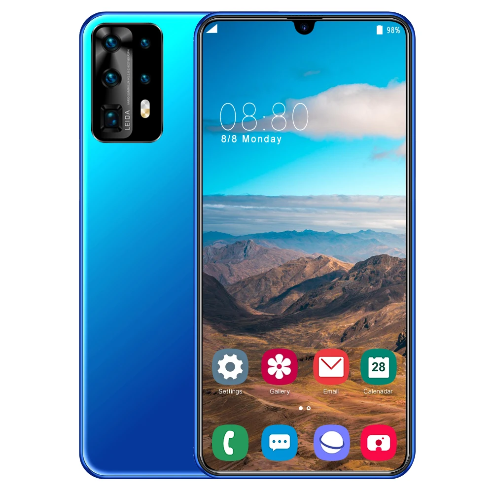 Для смартфонов P40Pro 6 5 дюйма 3000 мАч MTK6580P Android Сотовые телефоны смартфон 1G 8G Прямая