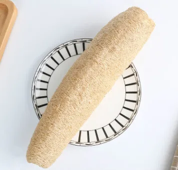 Длинная губка для душа натуральный луфа Луффа ванна массажный горшок щетка