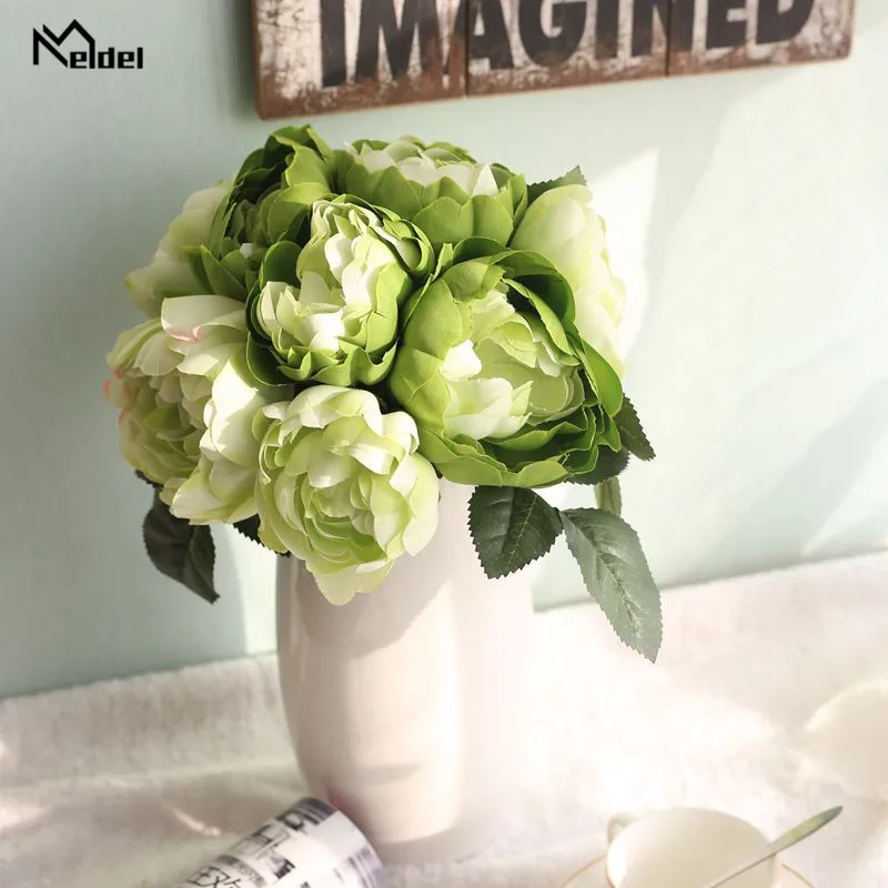 Свадебный букет Meldel свадебные искусственные розовые шелковые розы для украшения