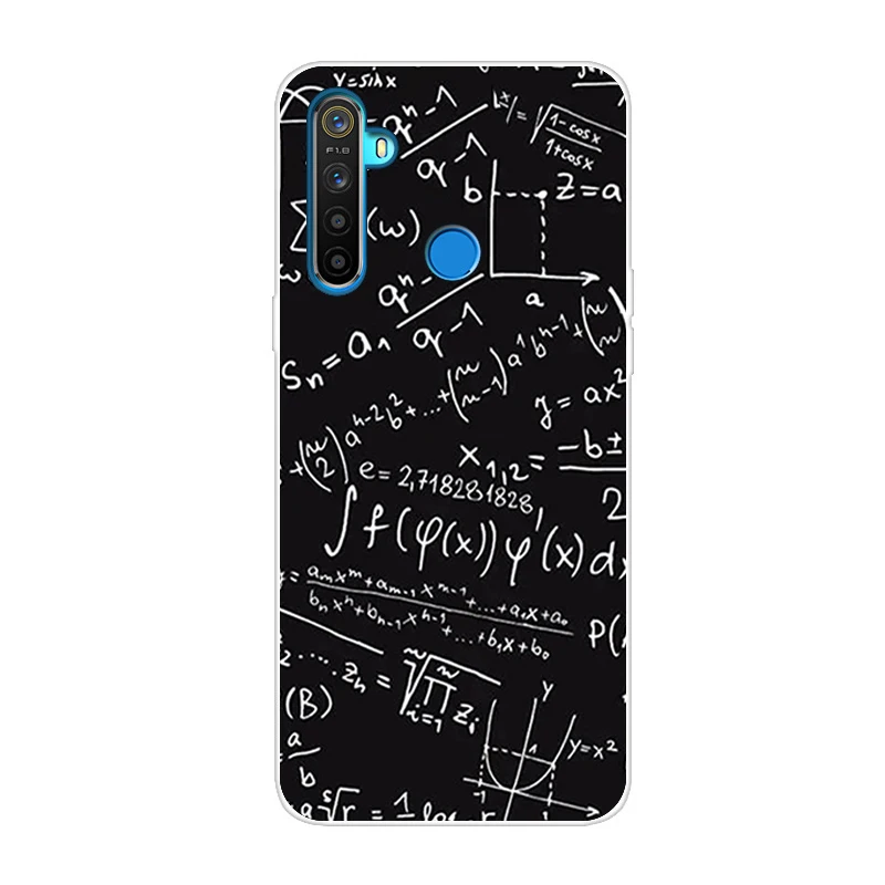 Темно-синий Силиконовый чехол для OPPO Realme 5 чехол милый Тигр мягкий ТПУ чехол для OPPO Realme Q задний Чехол Realme 5 Pro чехол для телефона s Capa - Цвет: Темно-синий