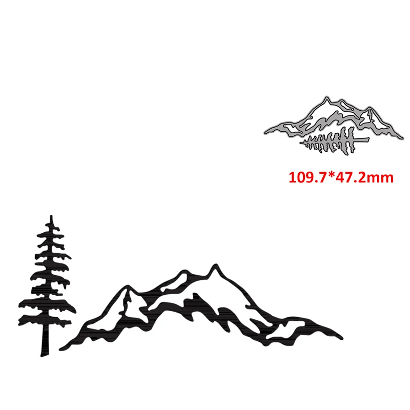

metal cutting dies die cut mold mountain tree decoration diy Scrapbook paper craft knife mould blade punch stencils dies
