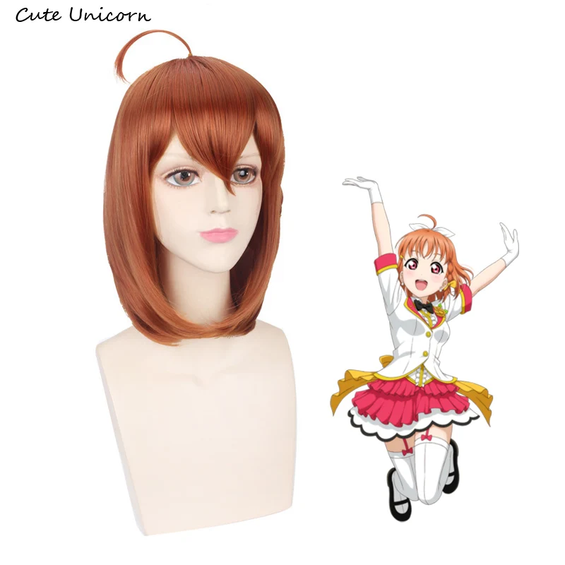 Парик для косплея LoveLive Sunshine Takami Chika термостойкие синтетические искусственные