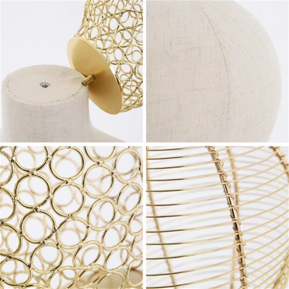 Женский манекен с вырезами декорированная тканью золотистая/Серебристая