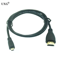 micro hd to hd cable 1m 5m 3d 1080p 1 4 version gold plated male male micro hdmi compatible cable for phone tablet hdtv camera