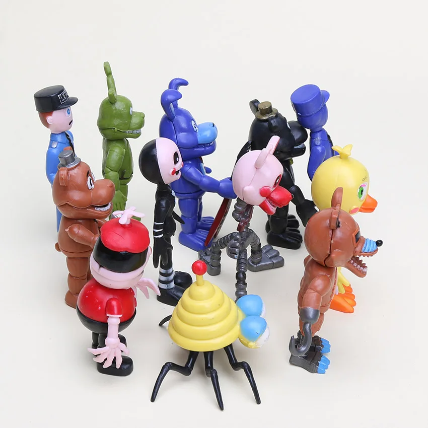 12 шт./компл. фигурка Фредди фотокси медведь фазбер кукла ПВХ экшн фигурки