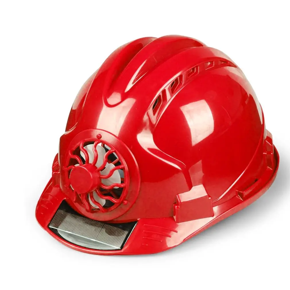 

Solar Power Fan Helmet Outdoor Working Safety Hard Hat Construction Workplace ABS material Protective Cap Powered by Solar Panel