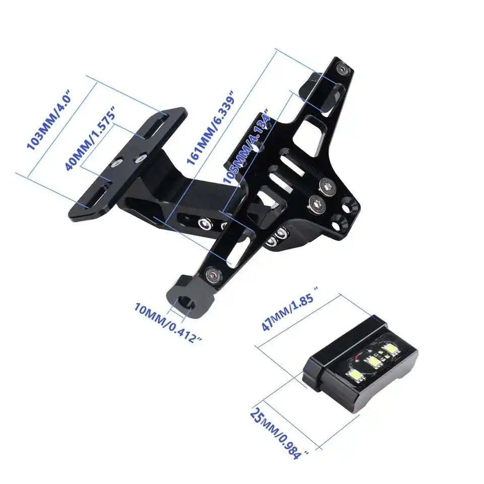 Регулируемый кронштейн для номерного знака мотоцикла с ЧПУ Honda hornet 250 CB600F HORNET