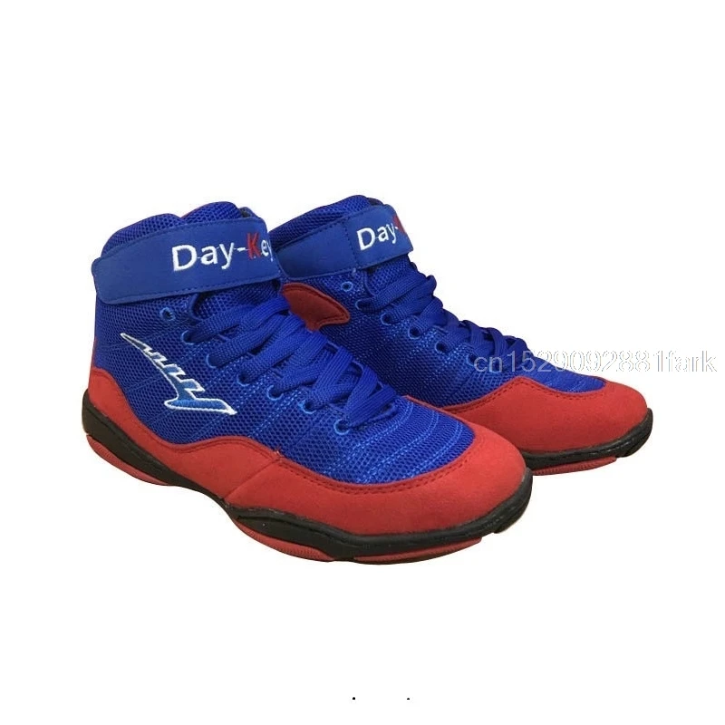 Боксерские ботинки с высоким верхом для мужчин и женщин дышащие боевых искусств