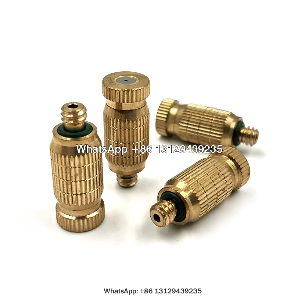 Fog Misting Nozzle Anti Drip fog mist 3/16&quot Thread Brass Fogging Garden Sprinklers | Дом и сад