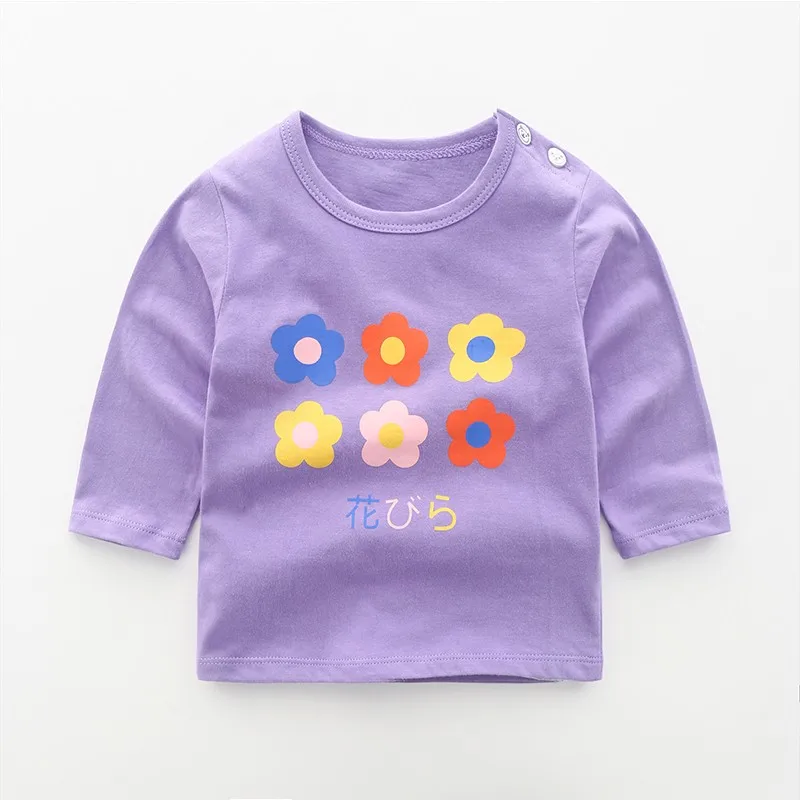 Spring Autumn Girl Baby Cotton Long Sleeve T-shirt Boys Top Clothes Children's Clothing For Infant Newborn Costume | Детская одежда