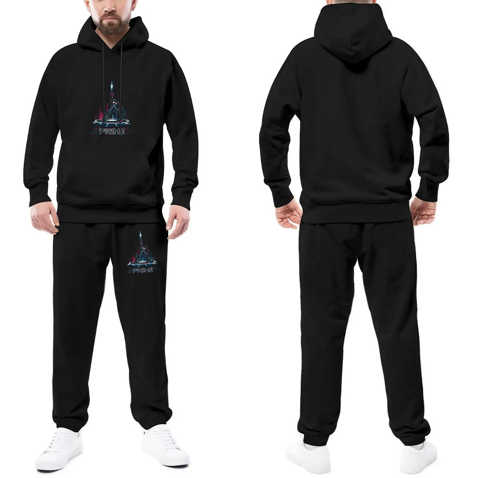 

Optimus Mens Tracksuit Set TRON PRIME Hip Hop Sweatsuits AutumnSweatpants And Hoodie Set Male