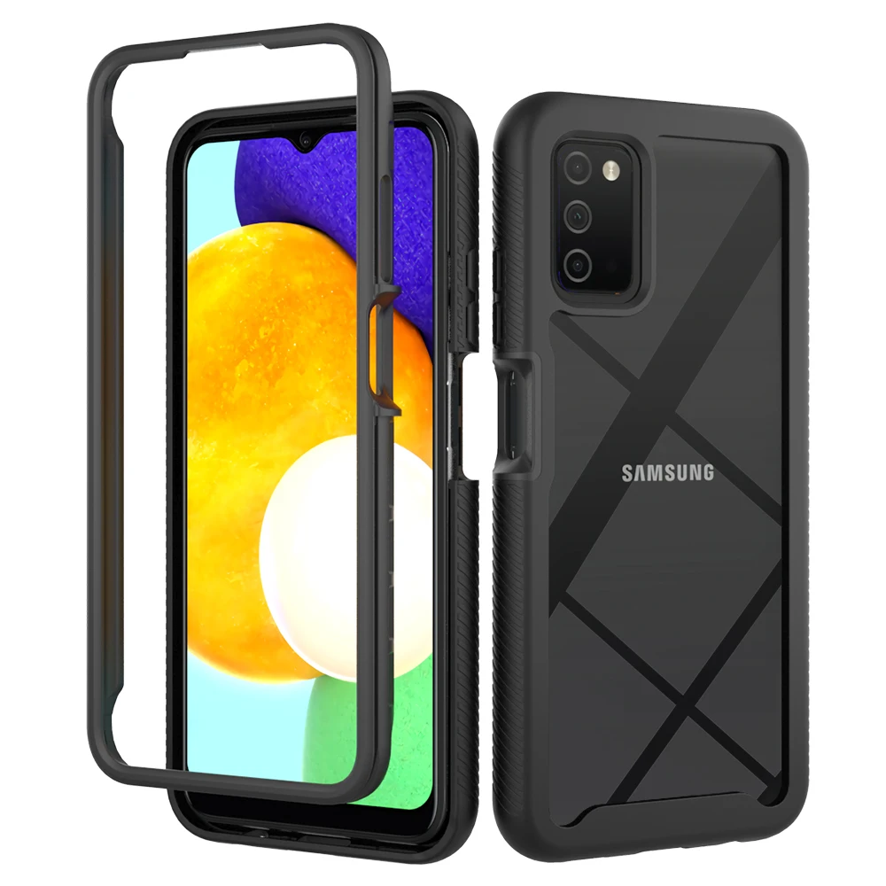 

Двухслойный Гибридный бронированный противоударный чехол для Samsung Galaxy A03S SM-A037G 166,5 мм A22 A82
