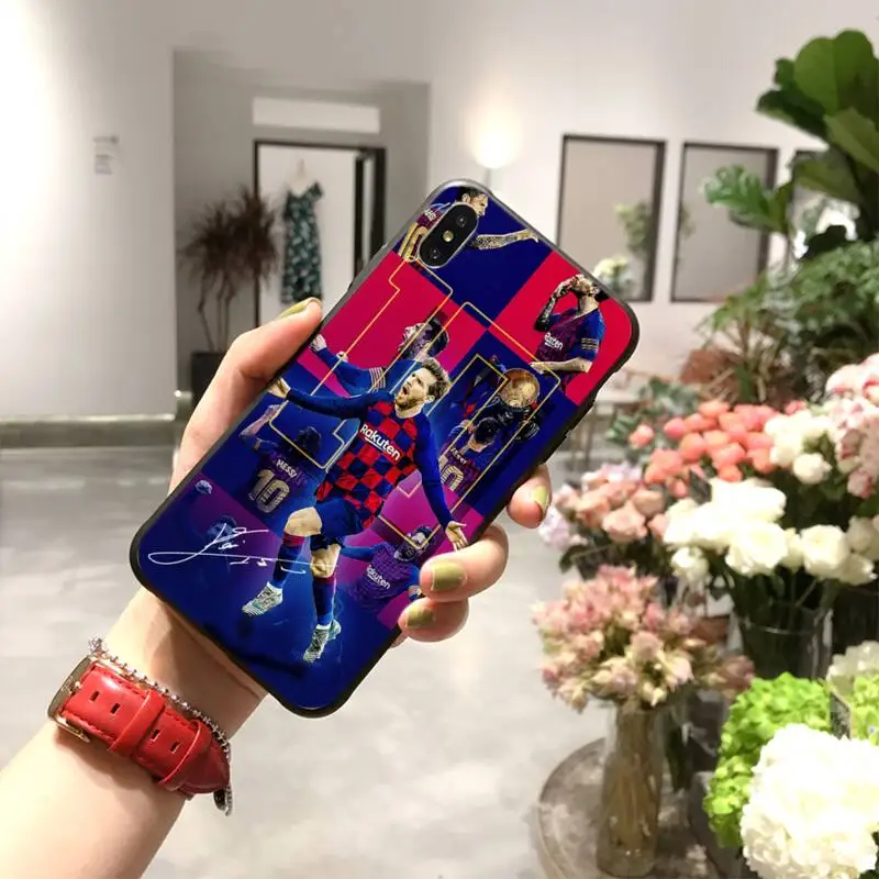 

PENGHUWAN Football Messi Coque Shell Phone Case for iPhone 11 pro XS MAX 8 7 6 6S Plus X 5S SE XR case