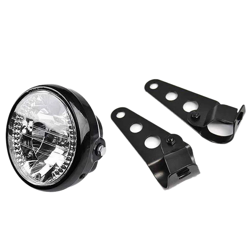 

Motorcycle 7 inch Round Lights head light lamp Headlights LED Turn Signal+Mount Bracket for Honda Yamaha Suzuki Kawasaki
