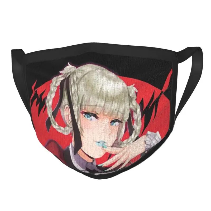 

Kakegurui Anime Art Face Mask Adult Anti Dust Kirari Momobami Cute Mask Protection Respirator Non-Disposable Mouth Muffle