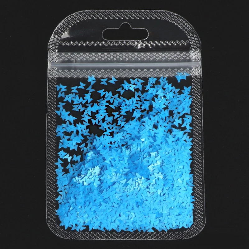 

Butterfly Resin Filler Glitter Fluorescent Flakes Clay Slime Filling for Epoxy Resin Silicone Mold Nail Art Craft Making DIY