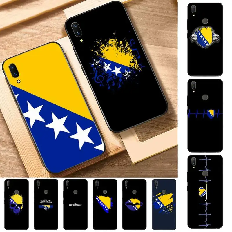 

FHNBLJ Bosnia and Herzegovina flag Phone Case for Vivo Y91C Y11 17 19 17 67 81 Oppo A9 2020 Realme c3