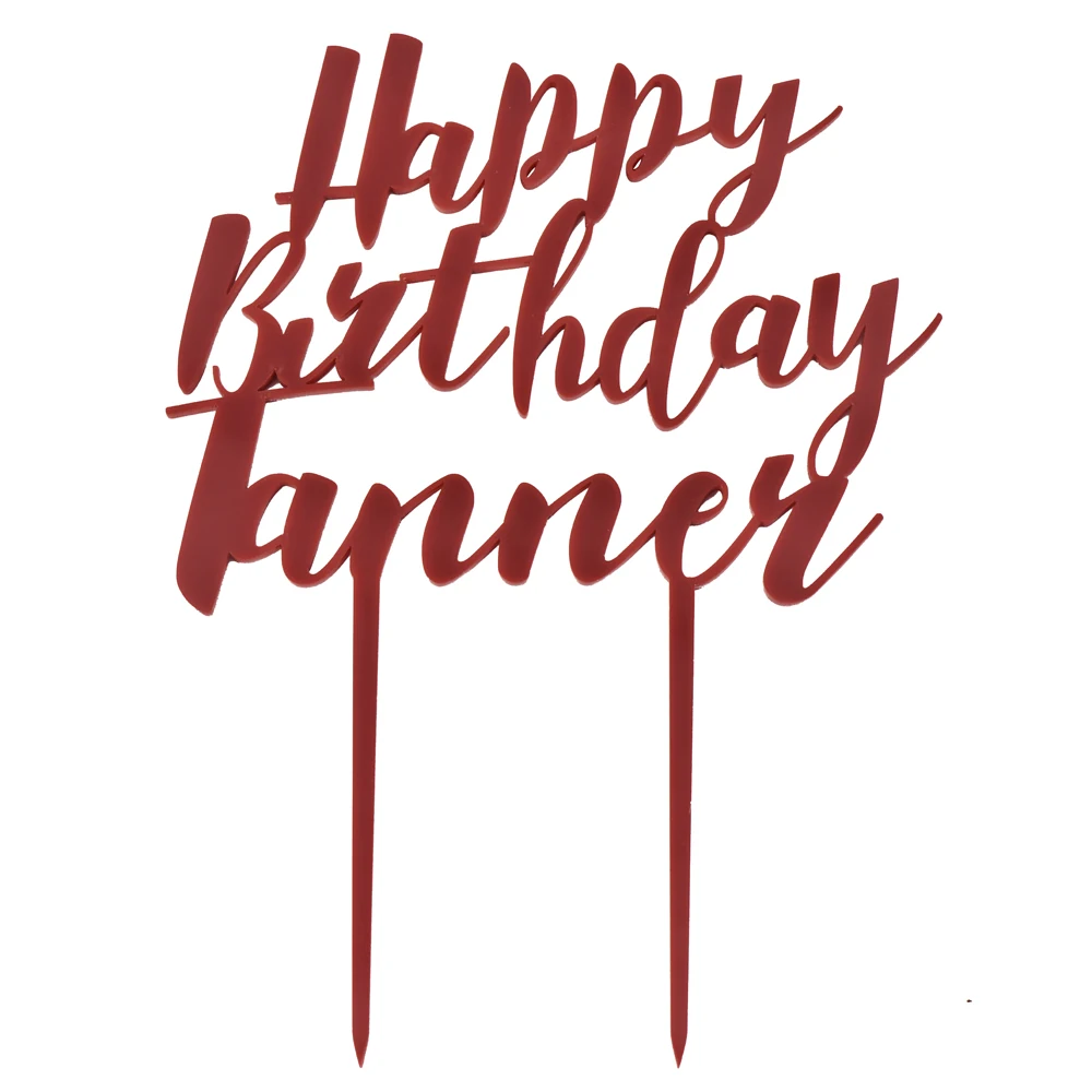 Персонализированный Топпер для детского торта на день рождения с гравировкой